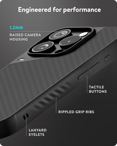 Mous for iPhone 16 Pro Max Case MagSafe Compatible - Limitless 6.0 - Carbon Fibre - Protective Shockproof Phone Cover