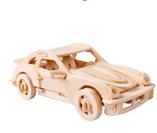 Dlong 3D Diy Assembly Construction Jigsaw Puzzle Handmade Educational Woodcraft Set Porsche Sports Car 911 Model Kit Toy For Adult And Children #TOP14