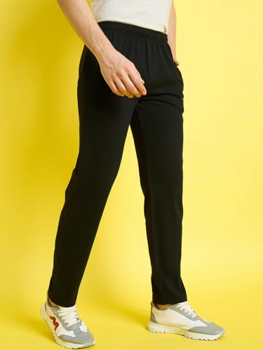 Image of bearbrother Men's Regular Fit Solid Trackpants