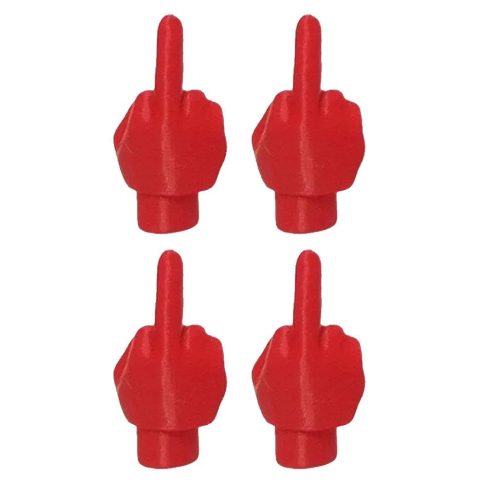 4 PCS Funny Sausage Tire Valve Stem Caps - Prank Gift For Cars, Trucks & Motorcycles