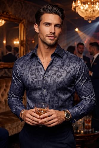 Image of Foomer Green Paisley Printed Opaque Party Shirts
