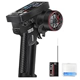 HotRC CT-10B 10 Channel Radio Transmitter and Receiver Screen Remote Control 2.4G 10 CH Rc Controller for Climbing Drift Vehicle RC Car Boat Tank