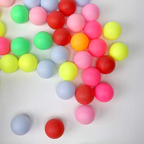 image for KEVENZ Ping Pong Balls,60-Pack Assorted Color Beer Pong Balls, Bulk Ta