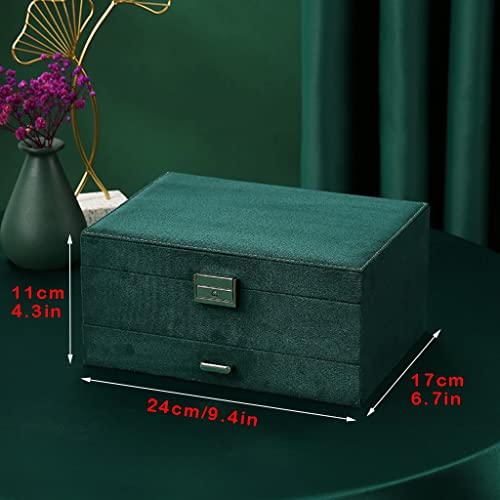 Boîtes à bijoux en velours voyageuses écrin 3 couches pour colliers - 8