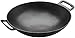 RÖSLE VARIO Wok, Hochwertiger Wok aus emailliertem Gusseisen zum scharfen Anbraten, asiatische Küche, für Herd und Grill geeignet, Schwarz