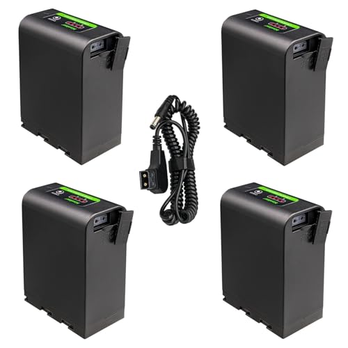Kastar 4-Pack BN-VC298G Battery W/D-Tap Output Replacement for JVC BN-VC264G BN-VC298G, AA-VC20, GY-HC500 GY-HC500E GY-HC500U GY-HC500UN GY-HC500SPC GY-HC500SPCN GY-HC550 GY-HC550E GY-HC550UN Camera
