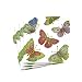 Entertaining with Caspari Jeweled Butterflies Paper Cocktail Napkins, Ivory, Pack of 20