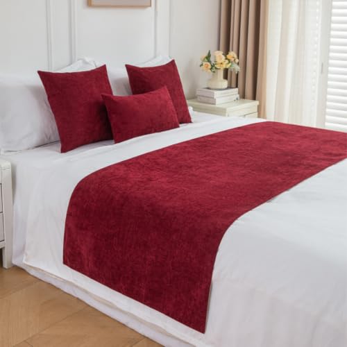 Housse de protection pour hôtel haut de gamme - Écharpe de lit décorative 65 x 210 cm - 2