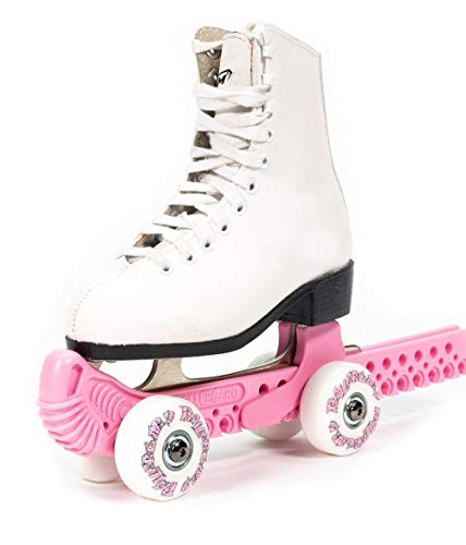 Rollergard Slip-On ROC-N-Roller Figure Skate Rolling Guard with a Floating Blade System, Pink (2 Pack)