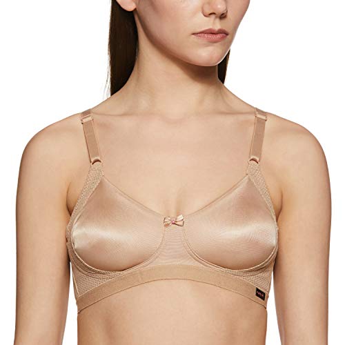 Image of Amante Every de Red Solid Non-Wired Non Padded Everyday Bra