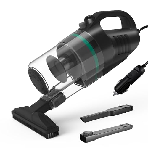 KABEILAI Car Vacuum Cleaner, Portable Vacuum with Cyclonic Filtration System,Cord Wired Vacuum Cleaner for Car, Compact & Lightweight Design for Easy Cleaning.