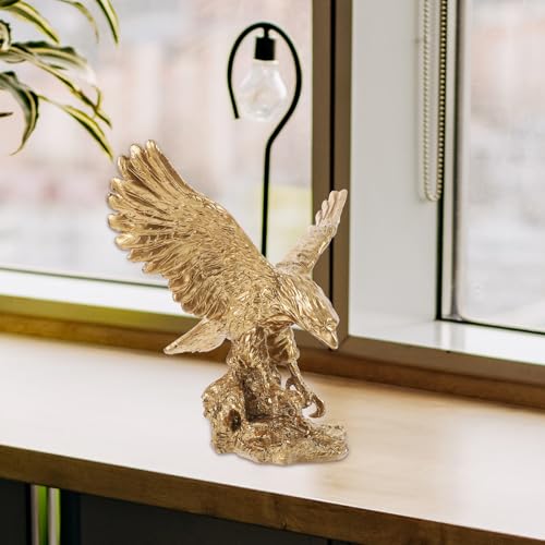 Collection artisanale statue aigle résine GARVALON objet d'art maison - 5