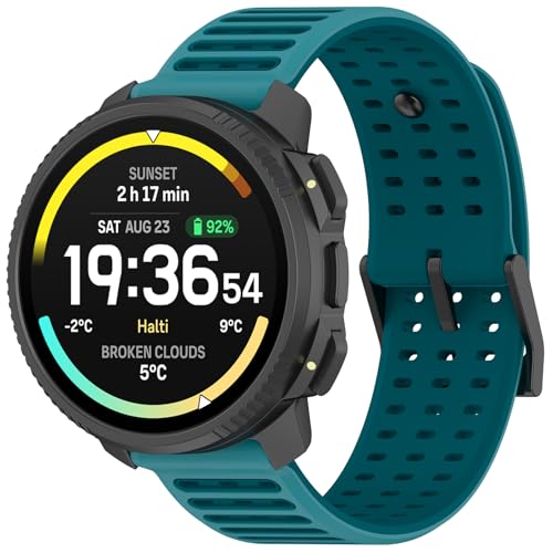 22mm �o���h Suunto Vertical 2/Vertical/Race 2/RUN/Race S/Race/9 Peak Pro/9 Peak/5 Peak �p�o���h, �X���g�p �V���R�� �X�|�[�c ���v�x���g �_�炩�� �X���g Race 2 ��