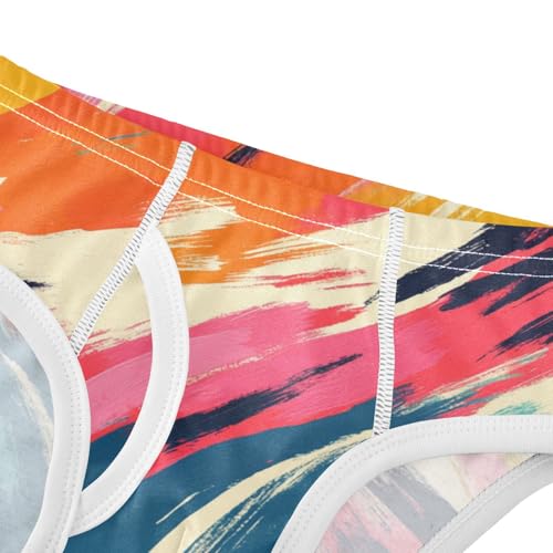 KLL Tigers Stripes Pattern Little Boys Cotton Boxer Briefs Cute Undies4