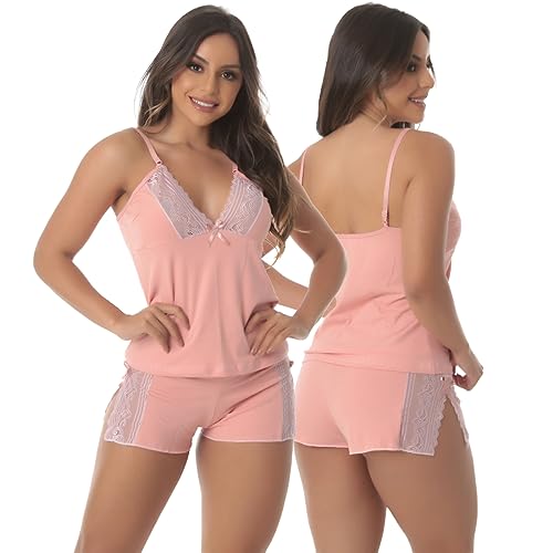 Kit 3 Baby Dolls Algodão Penteado Mais Bonita