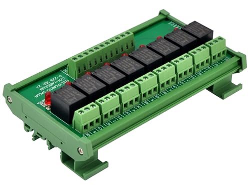 Module relais 24V pour rail DIN résolvant le câblage de 8 canaux 10A