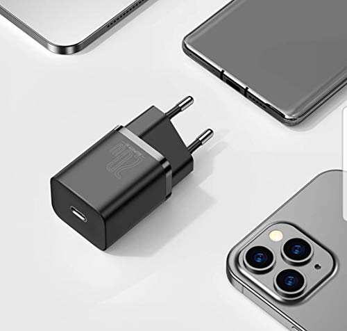 Carregador de Parede Entrada Tipo C para iPhone 11, iPhone 12, Galaxy Note 20 S20 Turbo