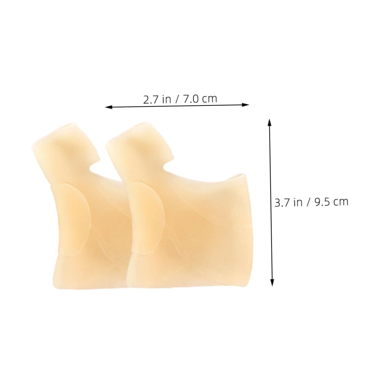 FOMIYES for Big Toe Bunion Corrector Ingrown Toenail Treatment Toe Separator Reusable Silicone Sleeves Toe Stretcher Protective Cover Comfortable Adjustable Fit