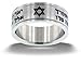 FORGIVEN JEWELRY RSHA Aaronic Blessing-Cross-Star of David-Stainless Steel Ring sz 9-Christian Jewelry