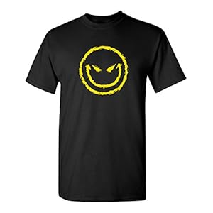 Evil Smile Face Graphic Novelty Sarcastic Funny T Shirt