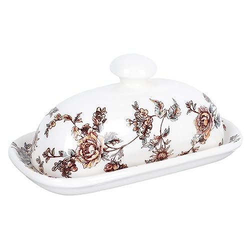 KICHOUSE Elegante Contenitore Per Burro in Ceramica Per Biscotti Al Formaggio Facile Da Pulire