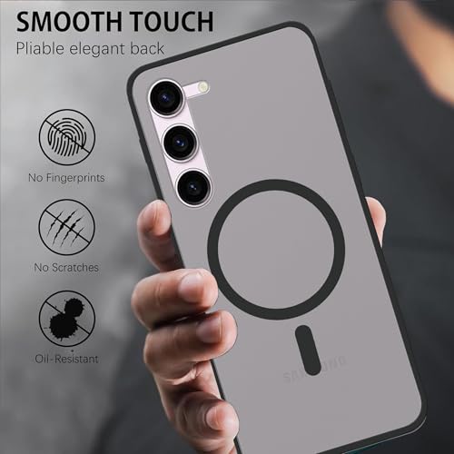 Image of amazon basics Luxury Paper Thin Case Cover for Samsung Galaxy S23 5G | Matte Finish | Compatible with magsafe | (Black, Samsung Galaxy S23 5G)