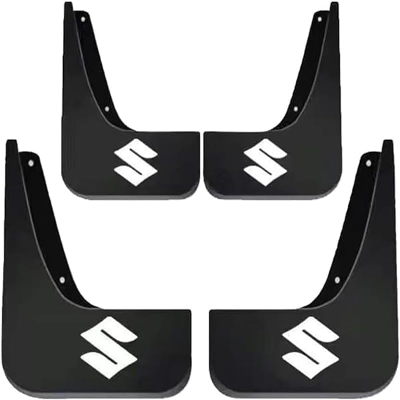 4 Pcs Car Mud Flaps for Suzuki Celerio Grand Vitara, Front Rear Splash Guards Fenders Protection Dustproof Car Wheel External Accessories