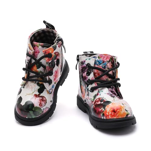 Kids Boots Girls Boys Shoes Side Zipper Cute Ankle Boot(Toddler/Little Kid)2