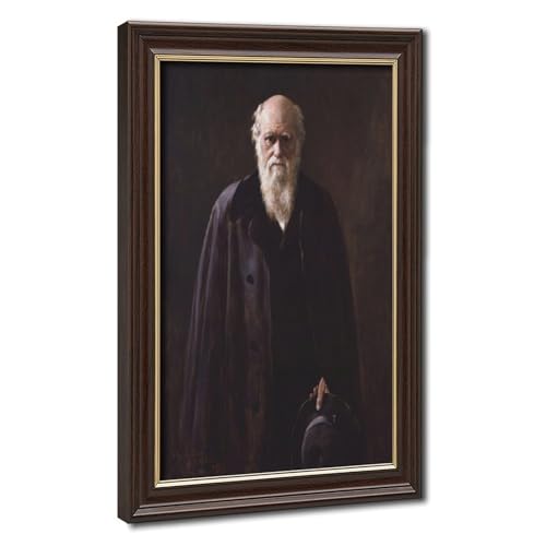 Impression sur toile Charles Darwin John Collier déco murale 20x30cm