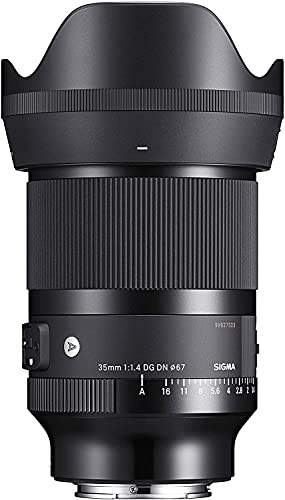 Sigma 35mm f/1.4 DG DN Art Lens for Sony E: Wide Angle, Prime, Auto Focus, F1.4-F16, Water Resistant, No Image Stabilization