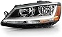 ACANII - For [Halogen Model] 2017-2018 Volkswagen Jetta w/LED DRL Headlight Headlamp Assembly Replacement Driver Side