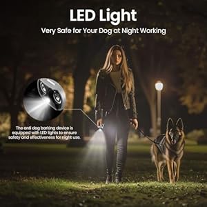 Dog Bark Deterrent Devices Stops Bad Behavior,Sonic Emitters 4 Modes 23ft Range Control,Anti Barking Device for Dogs Indoor&Outdoor