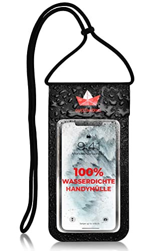 Outstanding 100% wasserdichte Handyhülle/Handytasche - Doppelt versiegelt für iPhone 13 Pro Max Mini 12 SE 11 XS XR X 8 7 6+ Samsung Huawei etc Cover