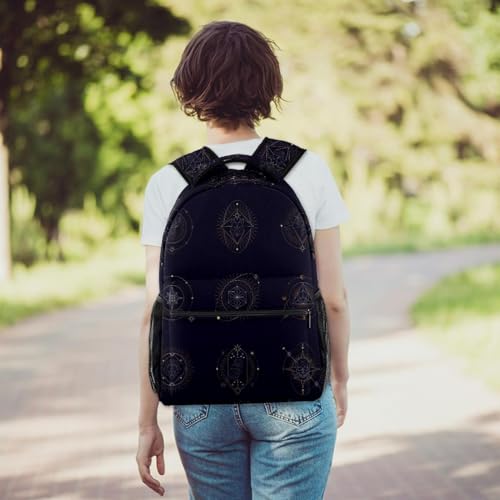 Sac à dos d'école géométrique multicolore pour ados et enfants | 40cm
