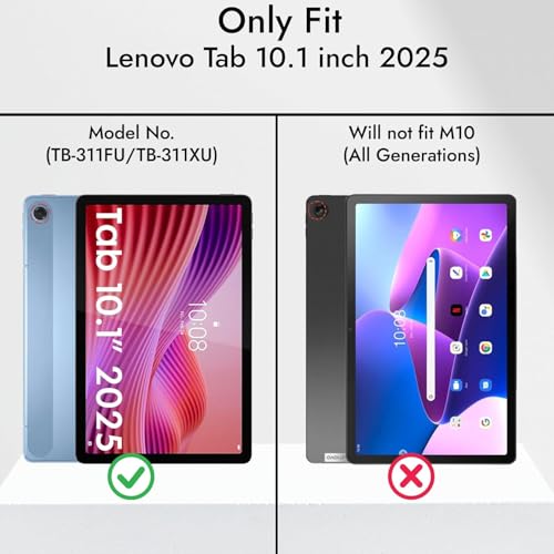 Image of ProElite Matte Screen Protector for Lenovo Tab 10.1 inch 2025, Premium Matte Tempered Glass Screen Protector for Lenovo Tab 10.1 inch 2025 [1-Pack]