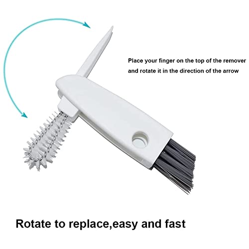 Image of 3 In1 Rotary Cup Brush Multipurpose Cup Lid Brush Bottle Milk Cup Brush Wash Drinking Pipe Straw Brush
