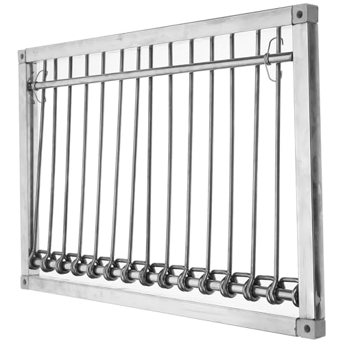 VALICLUD Puerta Metálica para Jaula de Palomas 39 CM de Acero Inoxidable Puerta Automática para Gallinero Entrada Unidireccional para Carreras de Pájaros Suministros para Palomas