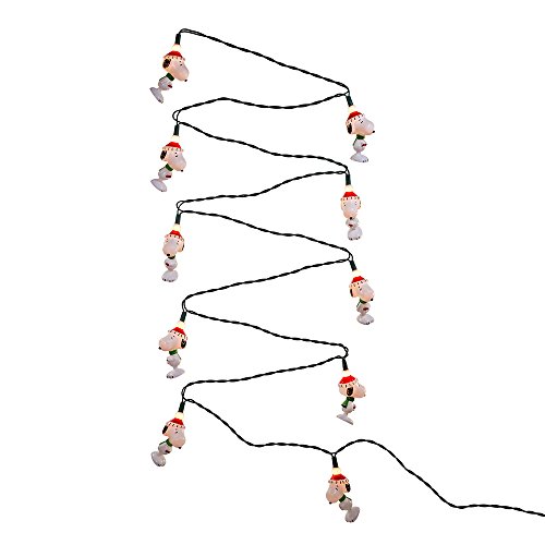 Peanuts Kurt Adler 11-Foot 10-Light Snoopy Light Set