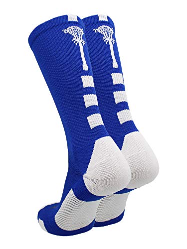 Image of TCK Lacrosse Socks Midline Lacrosse Stick Logo Crew Socks Men Boys Girls Women