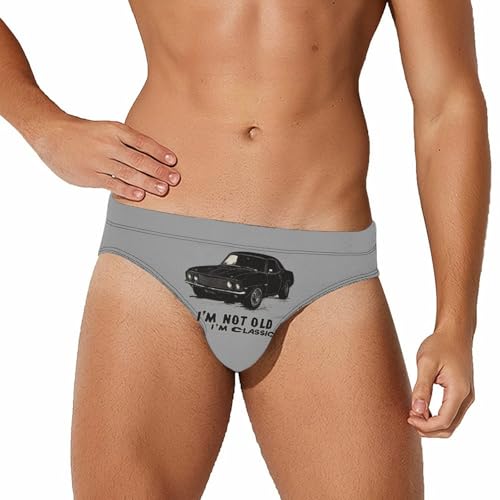 I'm Not Old I'm Classic Men's Swimsuit Bikini Briefs Swim Underwear Stretchy Swimwear
