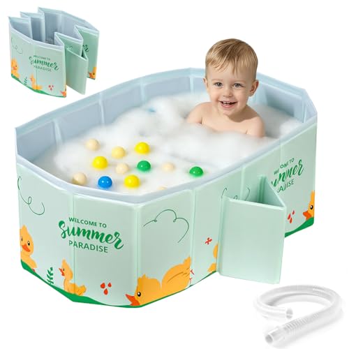 AUYAO Vasca da Bagno Portatile per Bambino, Vaschetta Bagnetto Neonato