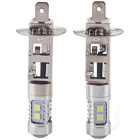 Fog Lights, 2 Pack H1 6000K Super White 100W LED Headlight Bulbs Kit Fog Driving Light Cover