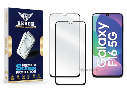 Image of Gorilla Tempered Glass Screen Protector Compatible with Samsung Galaxy F16 5G [Pack of 2] | Edge-to-Edge, Bubble-Free, Case Friendly, Easy Installation Kit