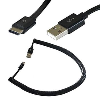 Amazon | ばねUSB Cケーブル、スパイラルコイル状USB 2.0（USB