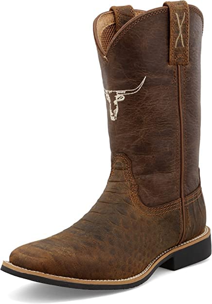 Image of Twisted X Kid's 9 inch Top Hand Square Toe Cowboy Boots