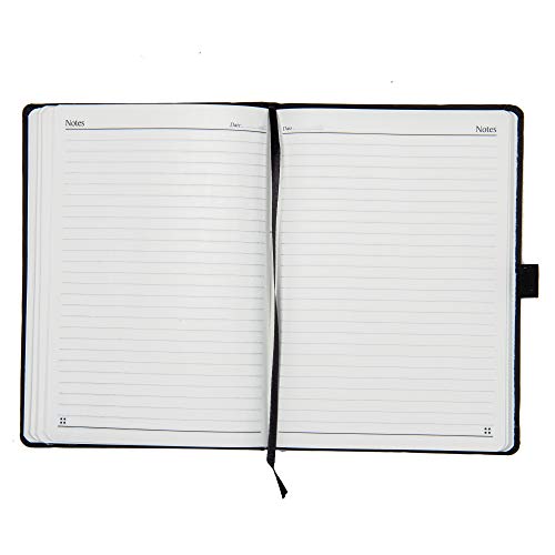 Image of Cubic A5 Size Journal with Elastic Closure (Matte Black, Pack of 2) - Premium Ruled Notebook, Soft Cover, Ideal for Office, School, Travel, and Personal Use