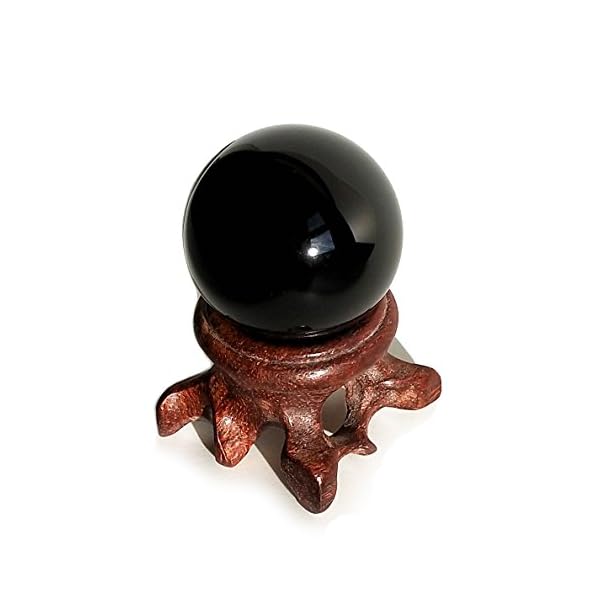 Mina Heal Obsidian-Kristallkugel für Fengshui, Meditation, Steinheilkunde, Wahrsager-Kugel, Innendekoration, 100… – Bild 8
