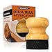 CLARK'S Oil & Wax Round Applicator (New V2 Design!) | USA Maple Construction | Cutting Boards - Butcher Blocks - Wood Utensils
