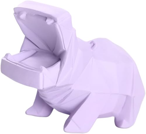 Totority Piggy Banks for Kids Wildlife Figurines Animal Tabletop Decor Hippo Coin Bank Resin Hippo Figurine Piggy Bank for Kids Girls Piggy Bank