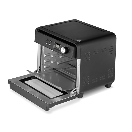 CASO Air fryer Chef 1700 - Freidora de Aire de 22 L con varios accesorios como asador giratorio y cesta para freír - 12 modos automáticos sin precalentamiento, hasta 230 °C y 120 min, 1700 W - negra - imagen 4